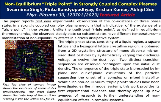 Non-Equilibrium "Triple Point" in Strongly Coupled Complex Plasmas